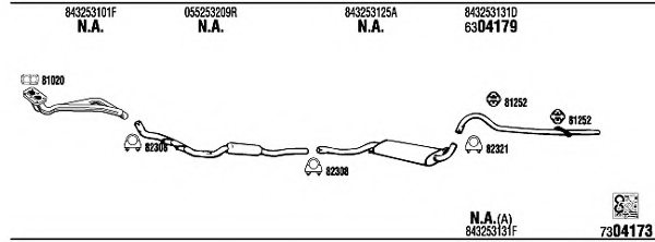WALKER AD32243 Exhaust System
